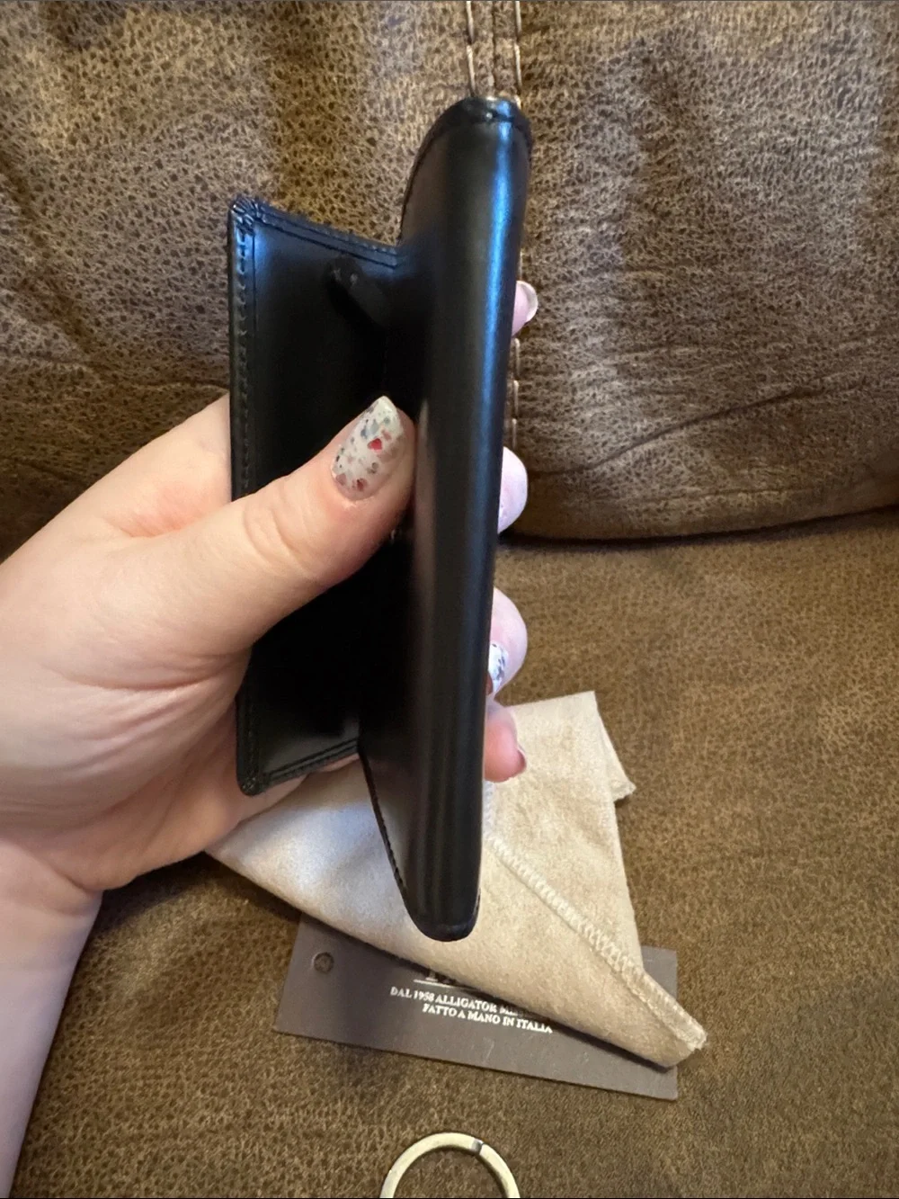 Tardini Black Leather Wallet